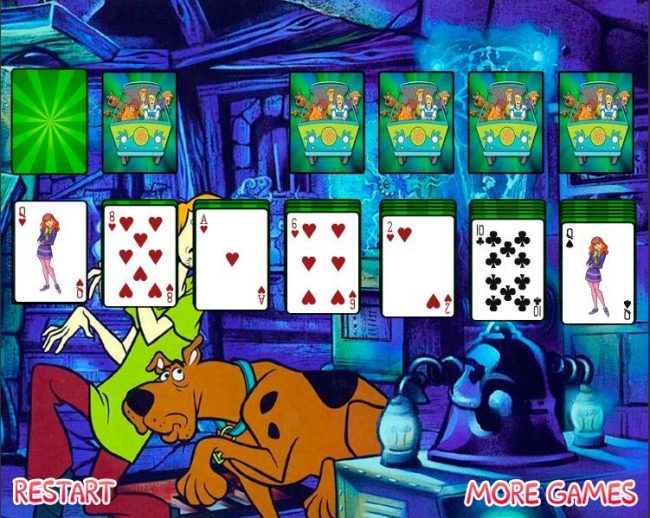 Un popolare gioco di carte con illustrazioni di Scooby Doo Un popolare gioco di carte con illustrazioni di Scooby Doo