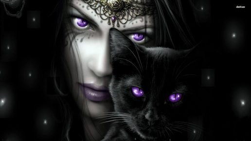 La strega e il gatto nero