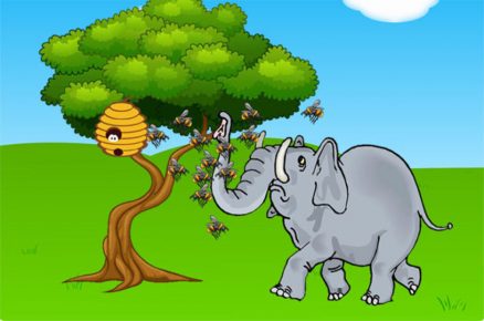 Gli elefanti sono animali spaventosi